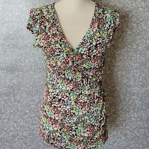 Candies floral knit blouse size xl